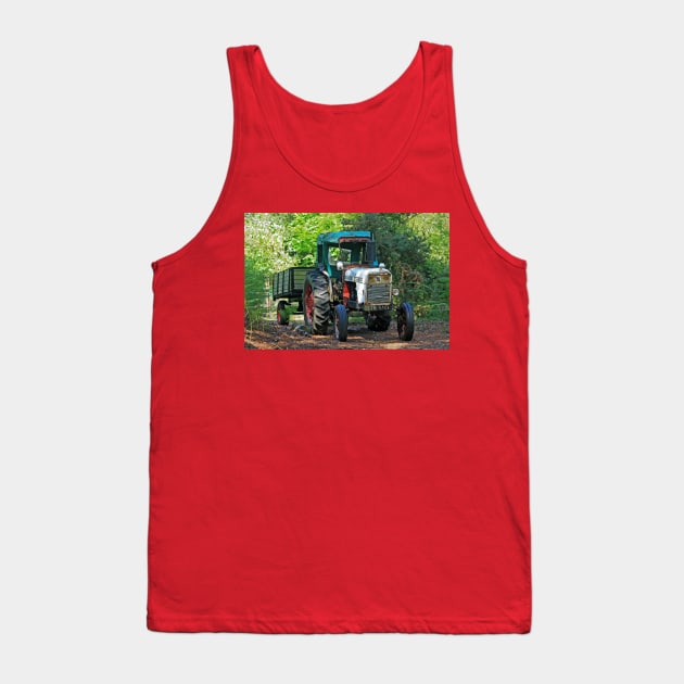 Vintage David Brown Tank Top by RedHillDigital